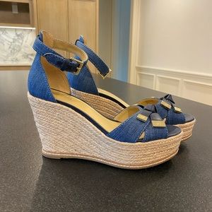 MICHAEL Michael Kors Chambray Wedges